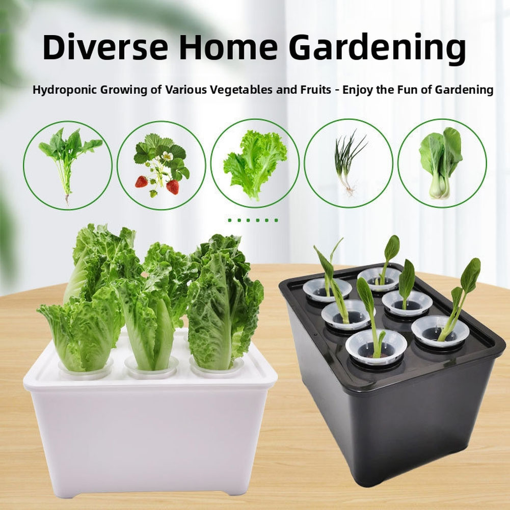 Urban Farming Usa - Weiß-schwarzes Pflanzenwachstums-Eimer-Set aus wetterbeständigem Kunststoff mit