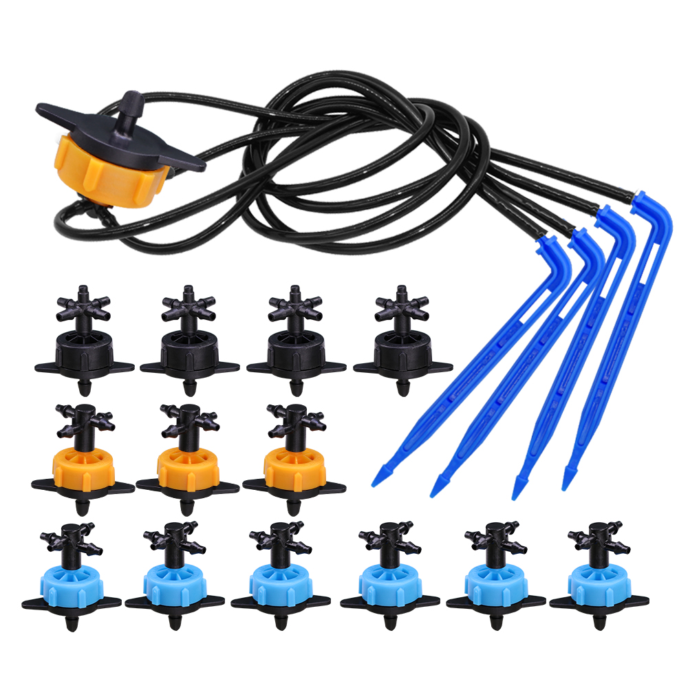 Urban Farming System - 10Set 2/4/8L/H Biegung Pfeil Tropf Set